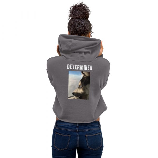 Determined Wolf Crop Hoodie - Image 6