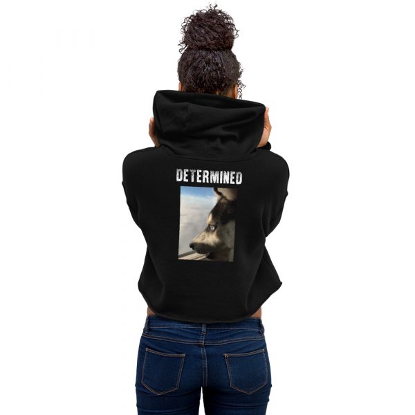 Determined Wolf Crop Hoodie