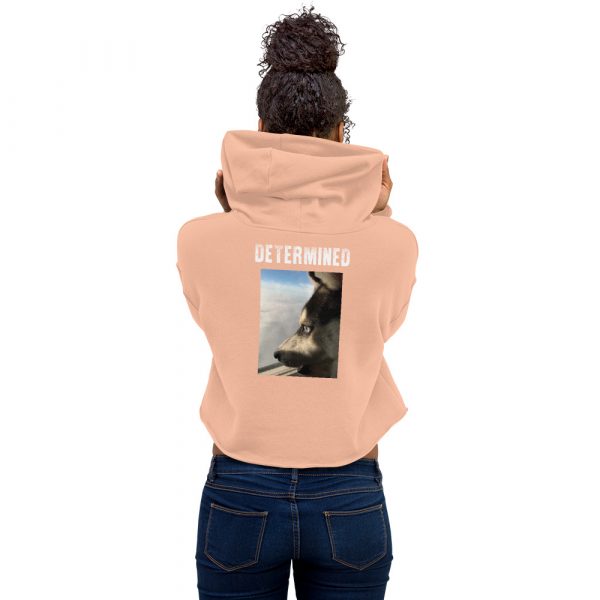 Determined Wolf Crop Hoodie - Image 8