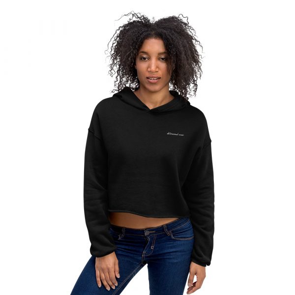 Determined Wolf Crop Hoodie - Image 2