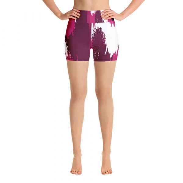 Pink Determined Yoga Shorts