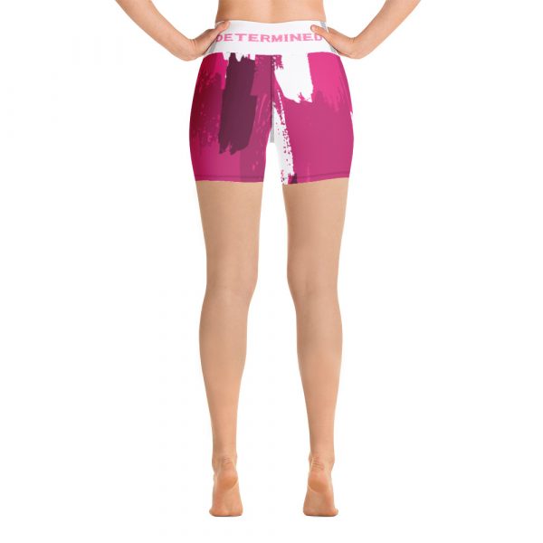 Pink Determined Yoga Shorts - Image 4