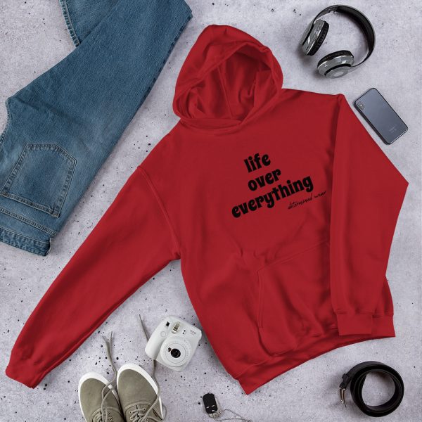 life over everything Hooded Sweatshirt - Image 6