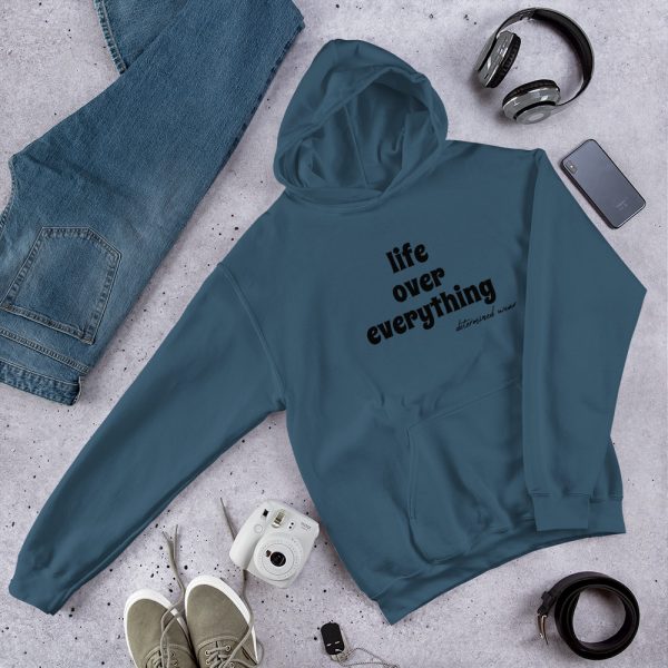 life over everything Hooded Sweatshirt - Image 3
